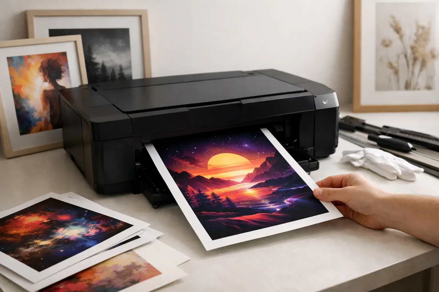 Kuidas printida digikunsti kodus kvaliteetselt
